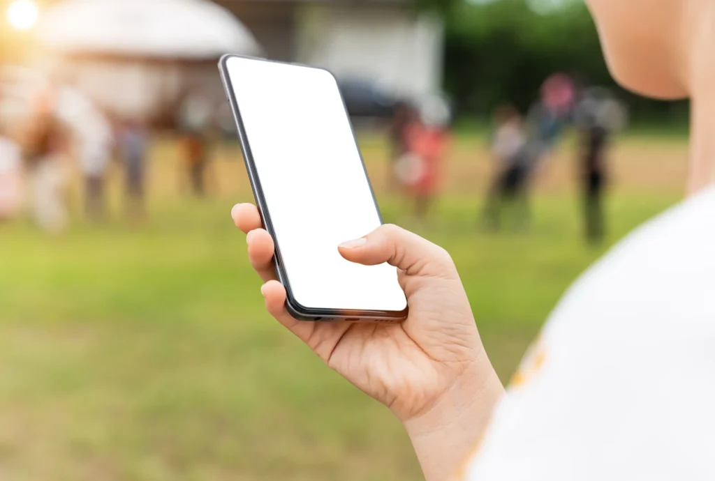 woman using mobile phone