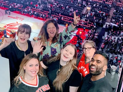 Campisi Team at Raptors Game